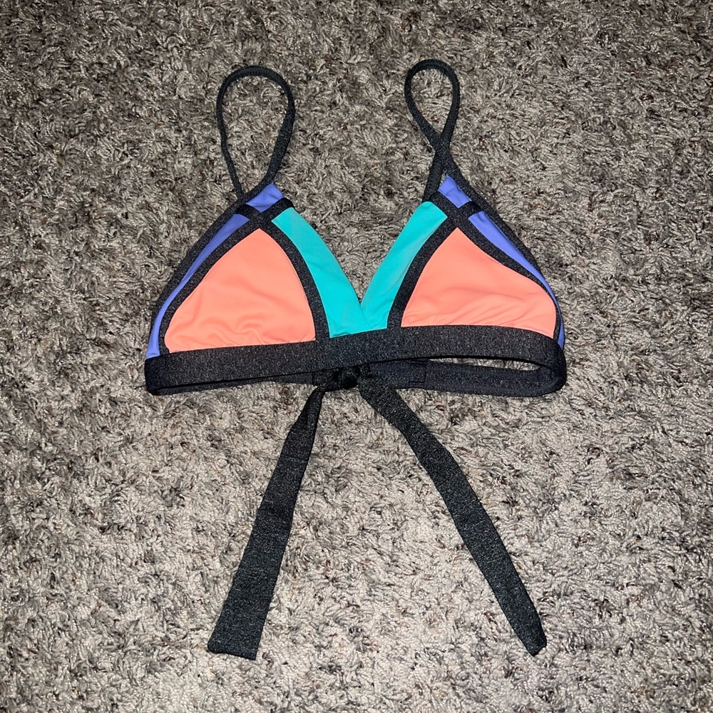 Maaji Reversible Colorblock Triangle Swim Top. Si… - image 2